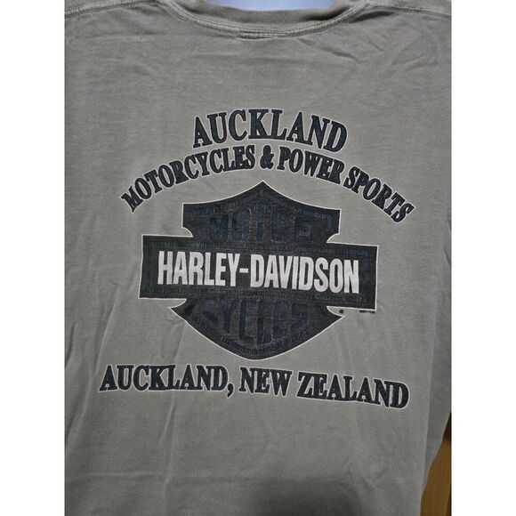 Vintage Harley-Davidson 1903 Pin-Up T-Shirt Gray Biker Tee Auckland New Zealand - Picture 6 of 10
